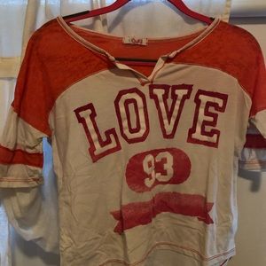LOVE varsity top